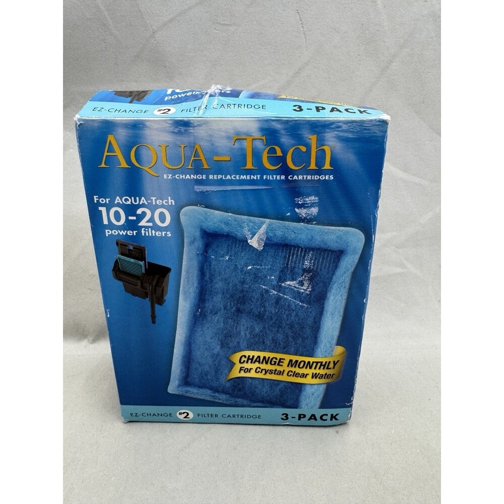 Aqua-Tech EZ-Change Aquarium Filter #2 Cartridge For 10-20G Filters 3 Pack